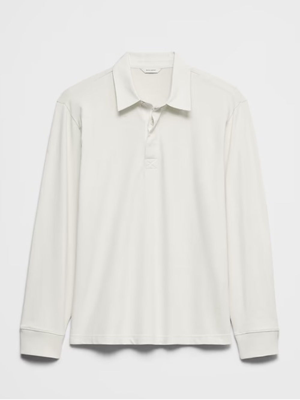 Men’s Banana Republic White Long Sleeve Polo Shirt L